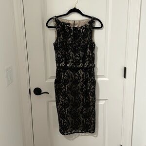 Black laced cocktail dress